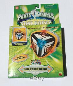 RARE 2001 Power Rangers Time Force Badge COMPLETE morpher cosplay