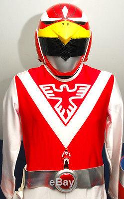 RARE Aniki Cosplay Power Rangers Liveman Red Falcon suit costume