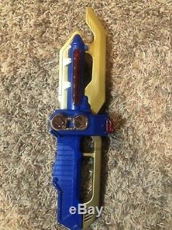 RARE Beetleborgs Blue Stinger Drill & Gold Dagger Cosplay Vintage Bandai