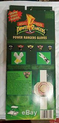 Rare 1994 Mighty Morphin Power Rangers Pink Ranger Sound Gloves Kimberly Cosplay
