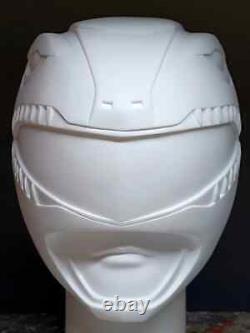 Red Mighty Morphin Power Rangers Helmet Raw Resin Cast Cosplay Prop Replica