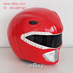 Red Power Ranger Helmet Headwear Halloween Costume cosplay Movie Prop