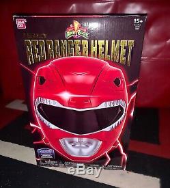 Red Power Ranger Helmet Legacy Bandai Cosplay Rare New Collectible