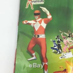 Red Power Rangers Morphsuit Adult Medium Costume Cosplay Fandom New