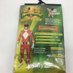 Red Power Rangers Morphsuit Adult Medium Halloween Costume Cosplay Fandom New