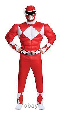 Red Ranger Power Rangers Classic Deluxe Adult Costume XXL 50-52