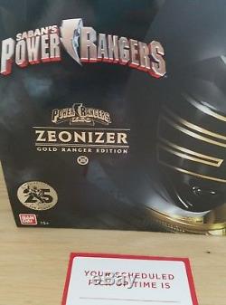 SDCC 2018 Exclusive Power Ranger COSPLAY WEARABLE Legacy Zeonizer Gold Ranger LE