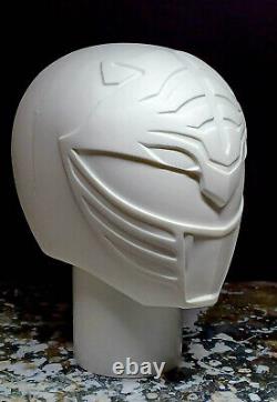 Screen Cast White Mighty Morphin Power Rangers Helmet Resin Cast Cosplay Prop