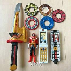Shinkenger Disc Set Sword shodo phone Sushi Changer Power Rangers Cosplay USED