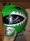 Signed Authentic JDF Cosplay Green Ranger power rangers Helmet