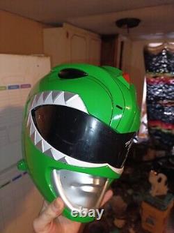 Signed Authentic JDF Cosplay Green Ranger power rangers Helmet