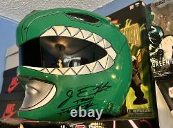 Signed Authentic JDF Cosplay Green Ranger power rangers Screen Accurate Helmet