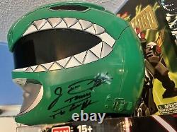 Signed Authentic JDF Cosplay Green Ranger power rangers Screen Accurate Helmet