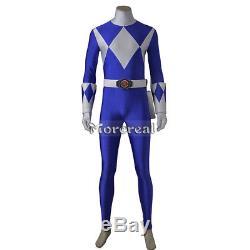 Tricera Ranger Costume Power Rangers Dan Cosplay Outfit Zyuranger Blue Jumpsuit
