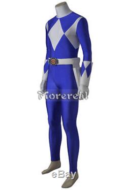 Tricera Ranger Costume Power Rangers Dan Cosplay Outfit Zyuranger Blue Jumpsuit