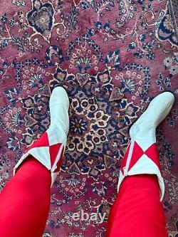 Tyrannosaurus Red Ranger Cosplay Shoes Mighty Morphin Power Rangers Boots