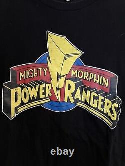 Vintage 90s Mighty Morphin Power Rangers Shirt Sz M RARE