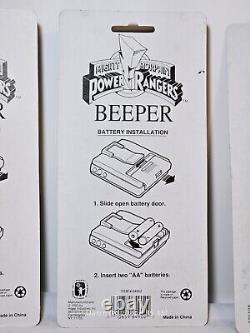 Vintage Mighty Morphin Power Rangers 3 Function BEEPER Lot Of 3 Cosplay SEALED