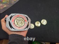 Vintage Mighty Morphin Power Rangers Morpher 1991 Bandai TESTED PRMM x4 Coins