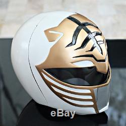 WHITE/GOLD Power Ranger Helmet Headwear Halloween Costume cosplay Movie Prop