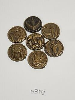 Weathered Power Coins Set of 7 Made for the 1991-93 Morpher Ranger Cosplay Prop