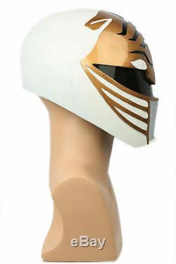White Power Rangers Helmet Mask Cosplay Costume Prop Replica Halloween Party