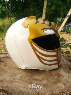 White Power Rangers Mighty Morphin Helmet Costume cosplay Figure Adult Hero New