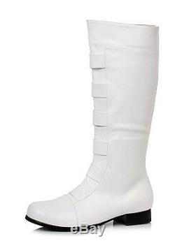 White Power Rangers Super Hero Cosplay Costume Boots Shoes Mens size 9 10 11 12