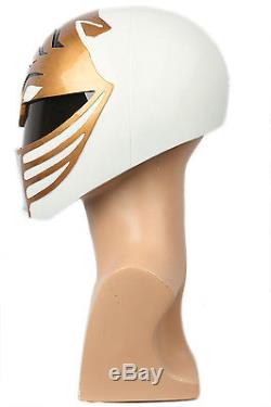 White Ranger Helmet Movie Power Rangers Mighty Morphin Cosplay Mask Replica