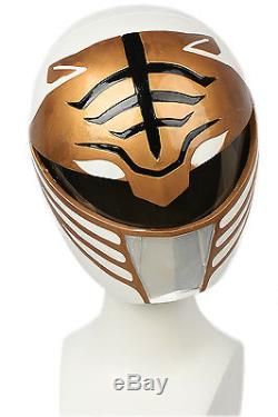 White Ranger Helmet Movie Power Rangers Mighty Morphin Cosplay Mask Replica