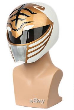 White Ranger Mask Halloween Cosplay Power Rangers Helmet Props Costume Accessory