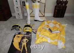 Womens Yellow Power Ranger (cosplay/halloween costume) Includes Boots