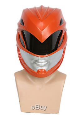 XCOSER Power Rangers Updated Cosplay Red Ranger Helmet Resin Mask for Halloween