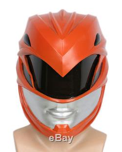 XCOSER Power Rangers Updated Cosplay Red Ranger Helmet Resin Mask for Halloween