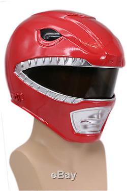XCOSER Power Red Rangers Mask Full Face Helmet For Cosplay Props Halloween Adult