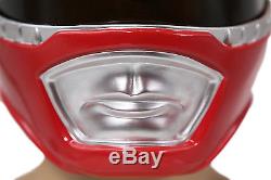 XCOSER Power Red Rangers Mask Full Face Helmet For Cosplay Props Halloween Adult