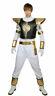 XCOSER White Power Ranger Full Suit Men Outfit with Belt Cosplay Costume Accessory