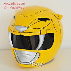Yellow Power Ranger Helmet Headwear Halloween Costume cosplay Props