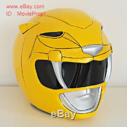 Yellow Power Ranger Helmet Headwear Halloween Costume cosplay Props