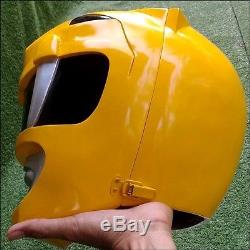 Yellow Power Rangers Mighty Morphin Helmet Hero Action Adult Costume Cosplay NEW