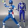ZYURANGER Mighty Morphin Power Ranger Blue Ninja Ranger Cosplay Jumpsuit