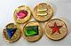 Zeo Ranger Power Master Coins-Gold, Set of 5, for Legacy Morpher, Cosplay, Prop