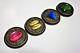 Zeo Ranger Power Master Coins-Weathered, Set of 4, for Legacy Morpher, Cosplay
