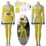 Zyuranger Power Tiger Ranger Boy Yellow Cosplay Costume Top Pants Gloves Shoes