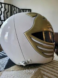 Zyuranger White Kiba Mighty Morphin Power Rangers White Tiger Cosplay Helmet
